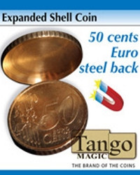 Expanded shell 50 cents euro steel back by Tango Magic