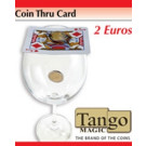 Coin thru card 2 euros by Tango Magic