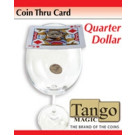 Coin Thru Card Quarter Dollar by Tango Magic