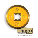 Chinese coin yellow color by Tango Magic