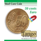 Steel core coin 50 cents euro by Tango Magic