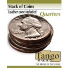 Stack of coins Quarters by Tango Magic