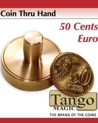 Moneda a través de la Mano 50 Cents. Euro por Tango Magic 
