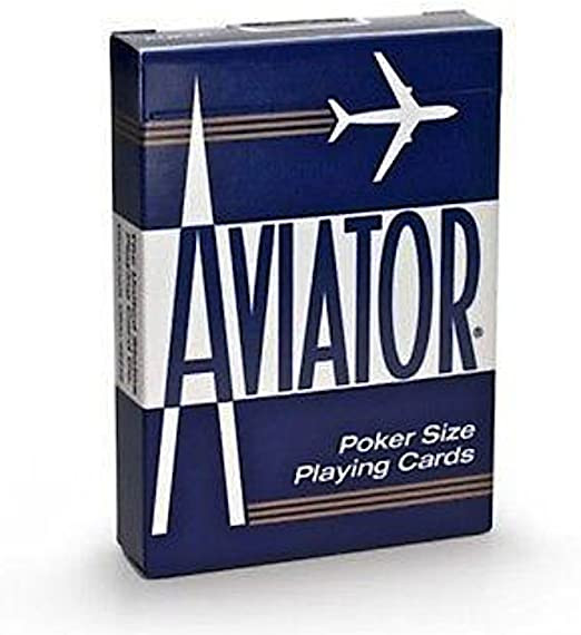 Baraja Aviator Standard Dorso Azul