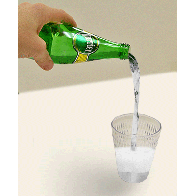 Levitación Vaso con Líquido (Botella Agua Perrier) por Wood Crafters