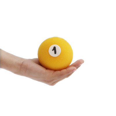Bola de Esponja Billar (1 Amarilla)
