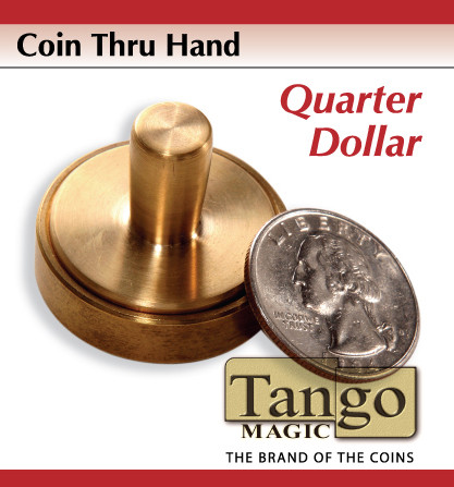 Moneda a Través de la Mano (Cuarto de Dólar) por Tango Magic 