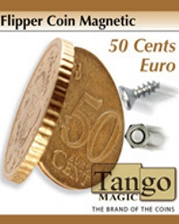 Moneda Flipper magnética 50 Cents. Euro por Tango Magic