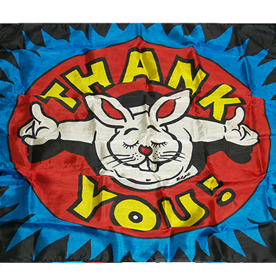 Pañuelo de Seda Estampado (40 cm. - 16'') “Thank You” por Mr. Magic