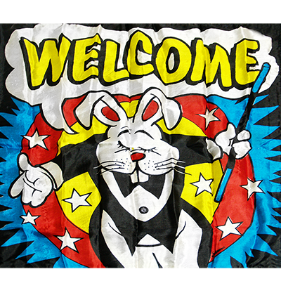 Pañuelo de Seda Estampado (40 cm. - 16'') “Welcome” por Mr. Magic