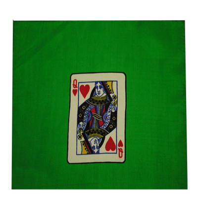 Pañuelo de Seda Carta (20 cm. - 9'') Dama de Corazón por Vincenzo Di Fatta