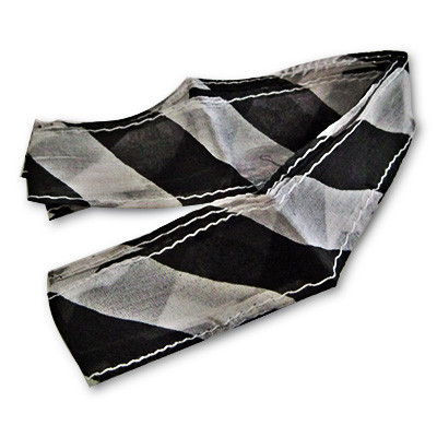 Streamer de Seda (Zebra Blanco y Negro) para Falso Pulgar por Uday Magic