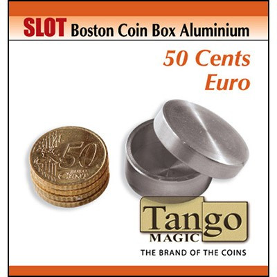 Caja Boston 50 Cents de Euro con Retención (Aluminio) por Tango Magic