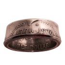Anillo de Medio Dólar por Diamond Jim Tyler