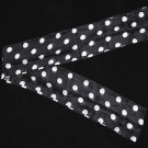 Streamer de Seda Negra (Lunares Blancos) (15 cm. x 5,5 m. / 6'' x 18') por Mr. Magic
