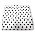 Pañuelo de Seda Blanco con Lunares Negros (30 cm. – 12”) por Uday Magic