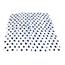 Pañuelo de Seda Blanco con Lunares Negros (45 cm. – 18'') por Uday Magic