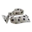 Streamer de Seda Blanco (Lunares Negros) para Falso Pulgar por Uday Magic