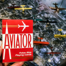 Baraja Aviator Standard Dorso Rojo
