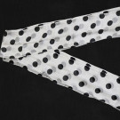Streamer de Seda Blanca (Lunares Negros) (15 cm. x 5,5 m. / 6'' x 18') por Mr. Magic