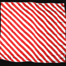 Pañuelo de Seda Zebra Rojo y Blanco (53 cm. – 21'') por Mr. Magic