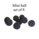 Bolas de Esponja Mini (Set de 8, Negro) por Goshman