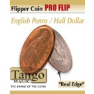 Moneda Flipper Profesional Peñique Inglés/ Medio Dólar por Tango Magic