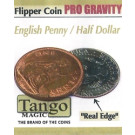 Moneda Flipper Profesional x Gravedad Peñique Inglés/Medio dólar por Tango Magic