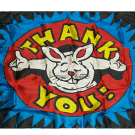 Pañuelo de Seda Estampado (40 cm. - 16'') “Thank You” por Mr. Magic