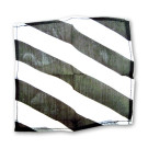 Pañuelo de Seda Zebra Blanco y Negro (15 cm. – 6”) por Uday Magic