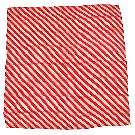 Pañuelo de Seda Zebra Rojo y Blanco (90 cm. – 36”) por Uday Magic