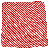 Pañuelo de Seda Zebra Rojo y Blanco (90 cm. – 36”) por Uday Magic